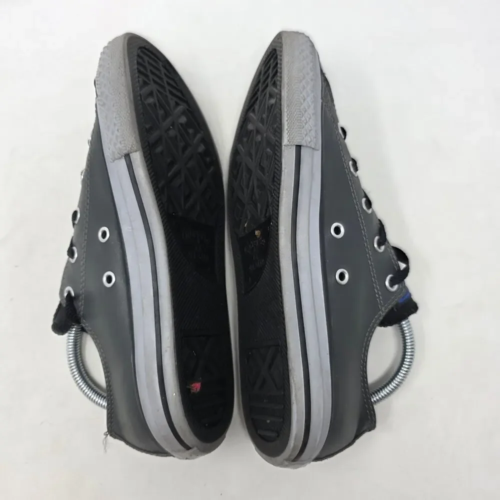 Converse Chuck Taylor All Star Low Black Blue Stitch Youth 4
